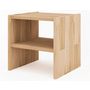 Voir la diapositive 2 : LISA DESIGN Bonnie - table de chevet - chêne massif - 35 cm