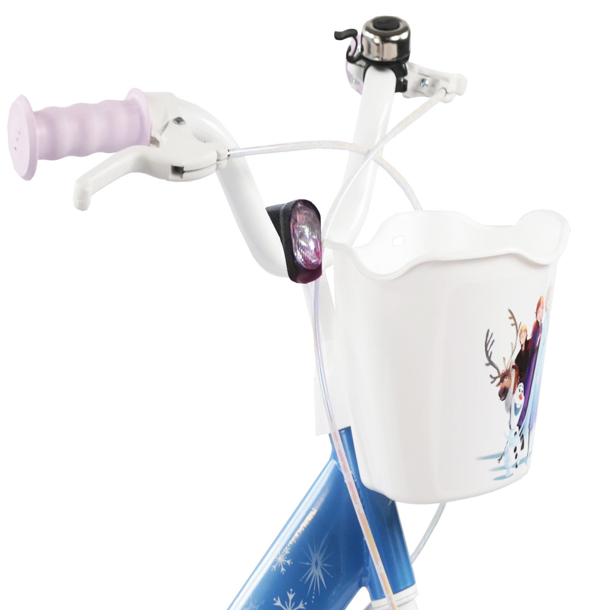 Voir la diapositive 2 : DISNEY Vélo enfant 14  Fille Licence  Reine des Neiges  pour enfant de 4 à 6 ans avec stabilisateurs à molettes - 2 freins