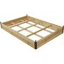 Voir la diapositive 3 : Habitat et Jardin Carré potager en bois  Muscari  - 116 x 81 x 67,5 cm - avec housse serre châssis