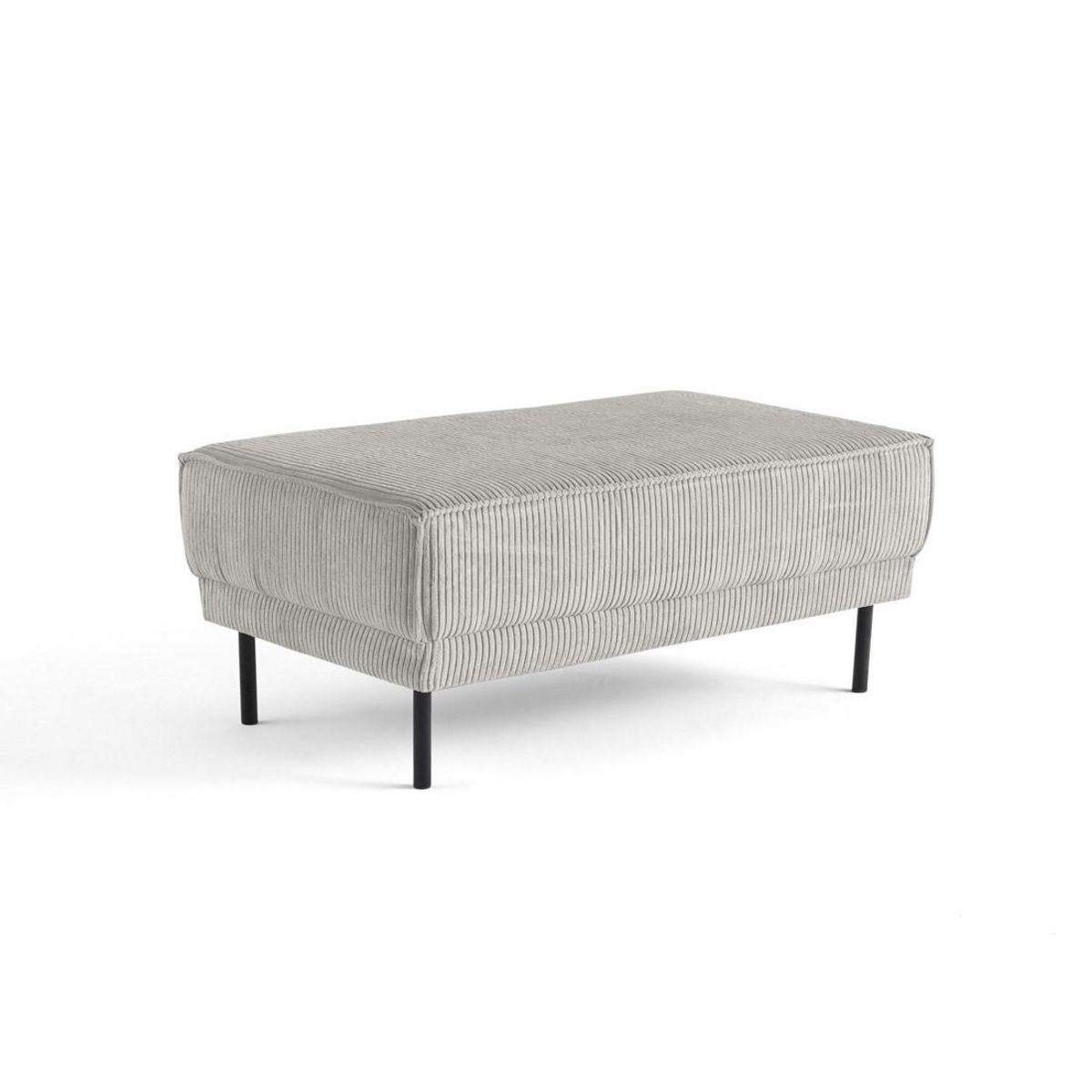 LISA DESIGN Charlie - pouf - pieds hauts - en velours côtelé