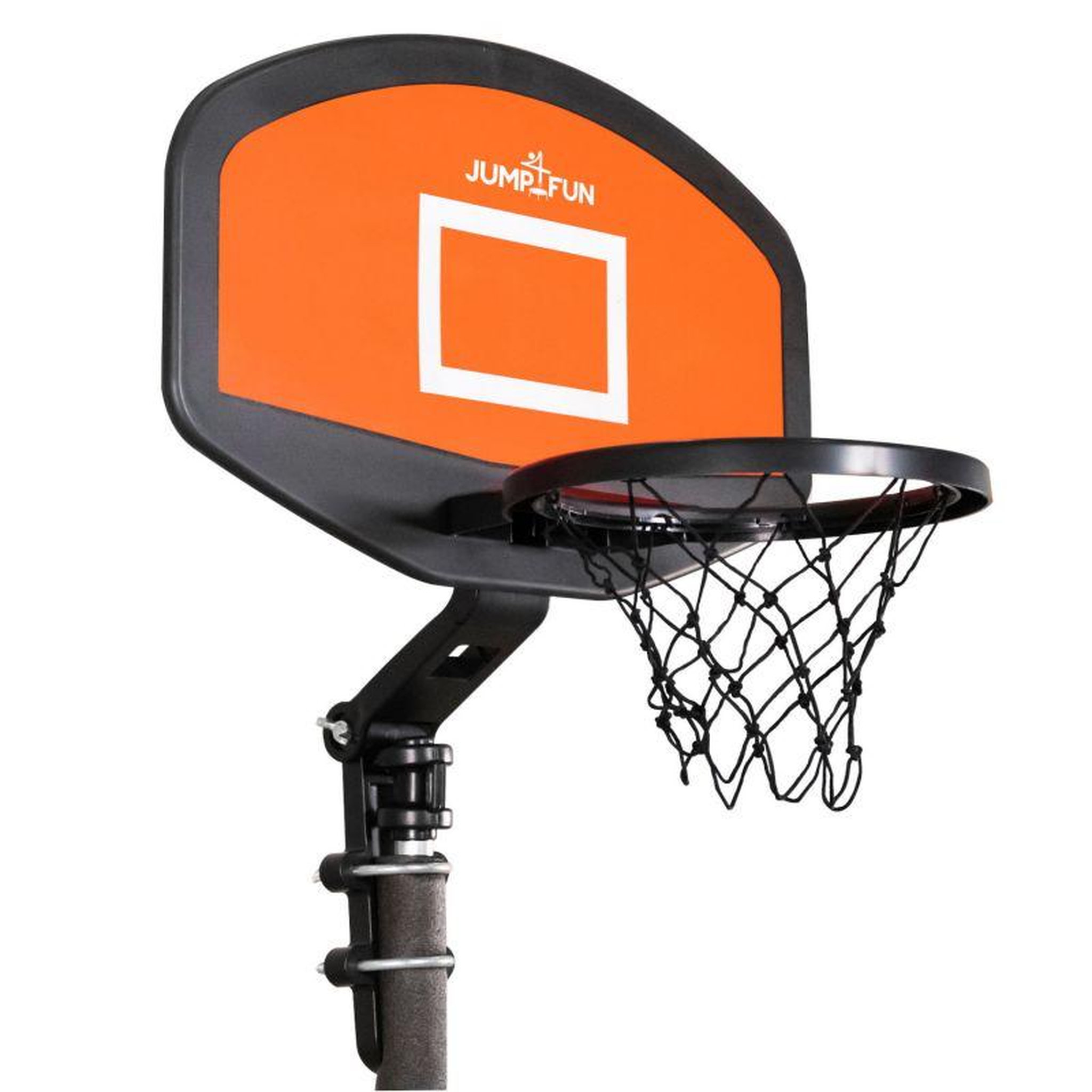 Voir la diapositive 2 : JUMP4FUN Panier de basket rigide avec pompe et ballon inclus pour trampoline de jardin Universel avec Ballon et Pompe - 56 x 35cm