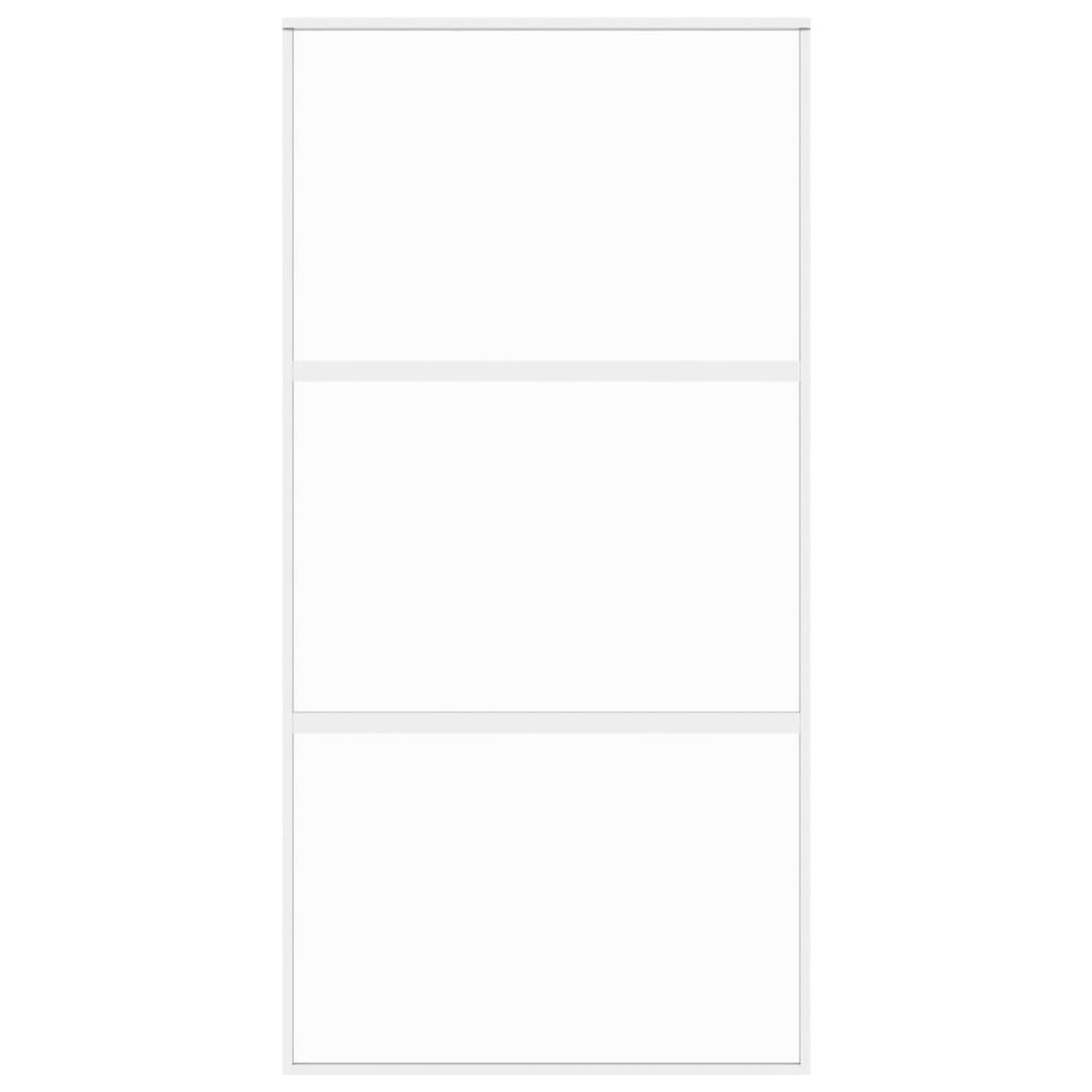 Voir la diapositive 4 : VIDAXL Porte coulissante blanc 102,5x205 cm verre trempe aluminium