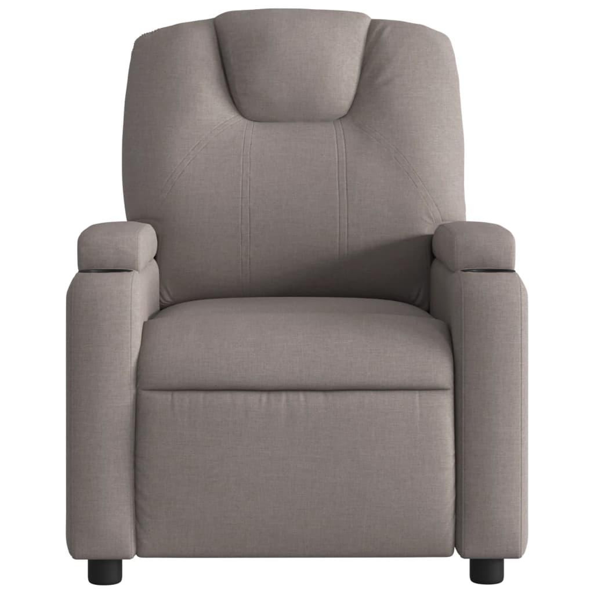Voir la diapositive 3 : VIDAXL Fauteuil inclinable Taupe Tissu