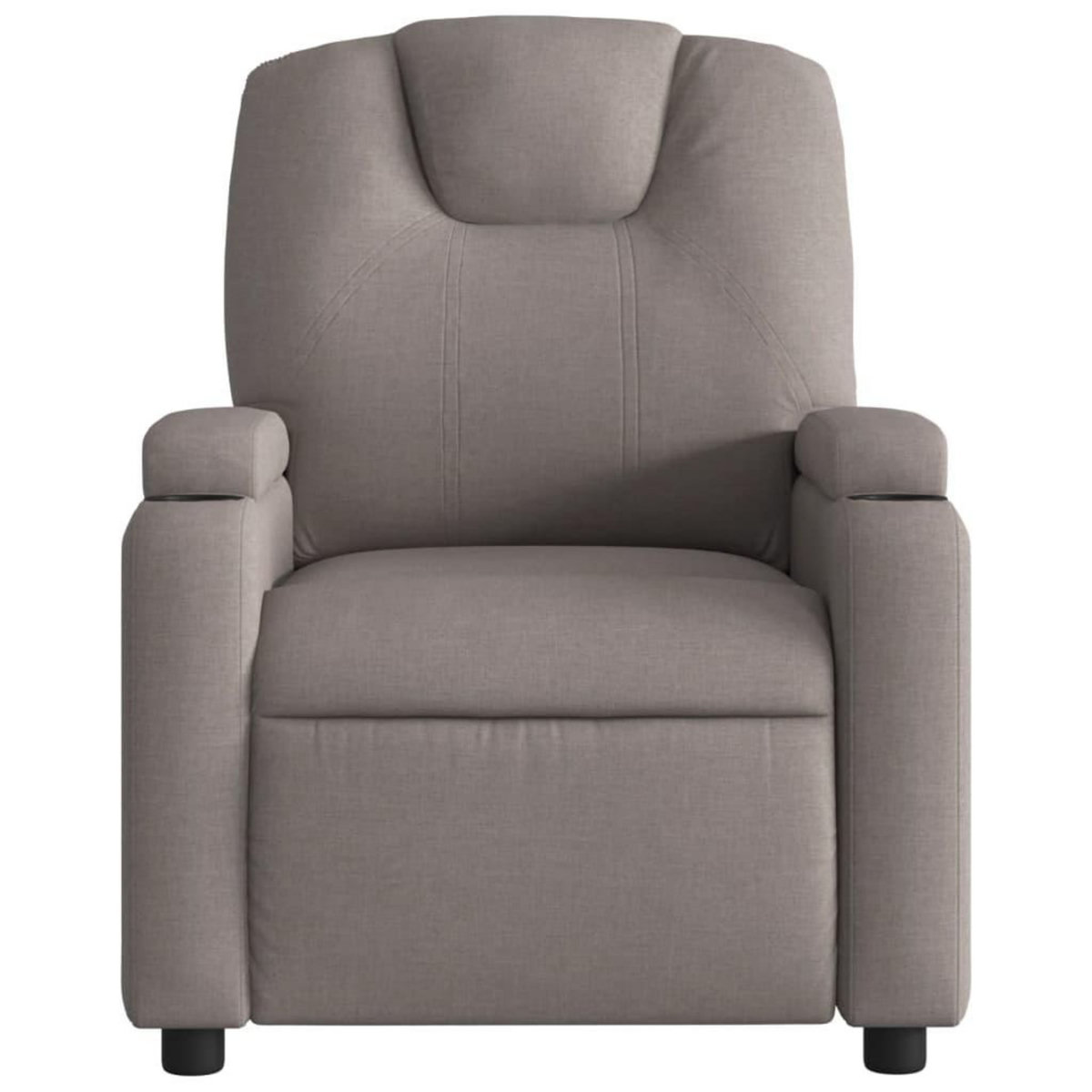 VIDAXL Fauteuil inclinable Taupe Tissu