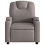 Voir la diapositive 3 : VIDAXL Fauteuil inclinable Taupe Tissu