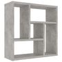 Voir la diapositive 2 : VIDAXL Etagere murale Gris beton 45,1x16x45,1 cm Bois d'ingenierie