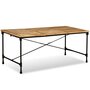 Voir la diapositive 4 : VIDAXL Table a manger Bois de manguier massif 180 cm