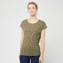 Voir la diapositive 1 : INEXTENSO T-shirt manche courte kaki fantaisie femme