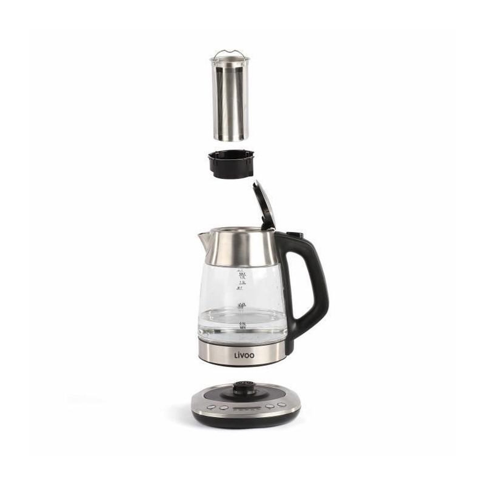 Voir la diapositive 5 : LIVOO Bouilloire-théière 2en1 1,7l 2200w - dod165