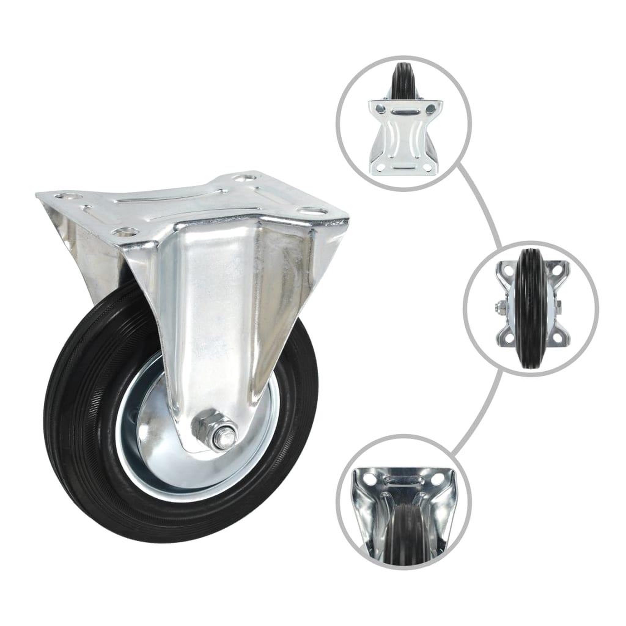 Voir la diapositive 3 : VIDAXL 12 pcs Roulettes 160 mm