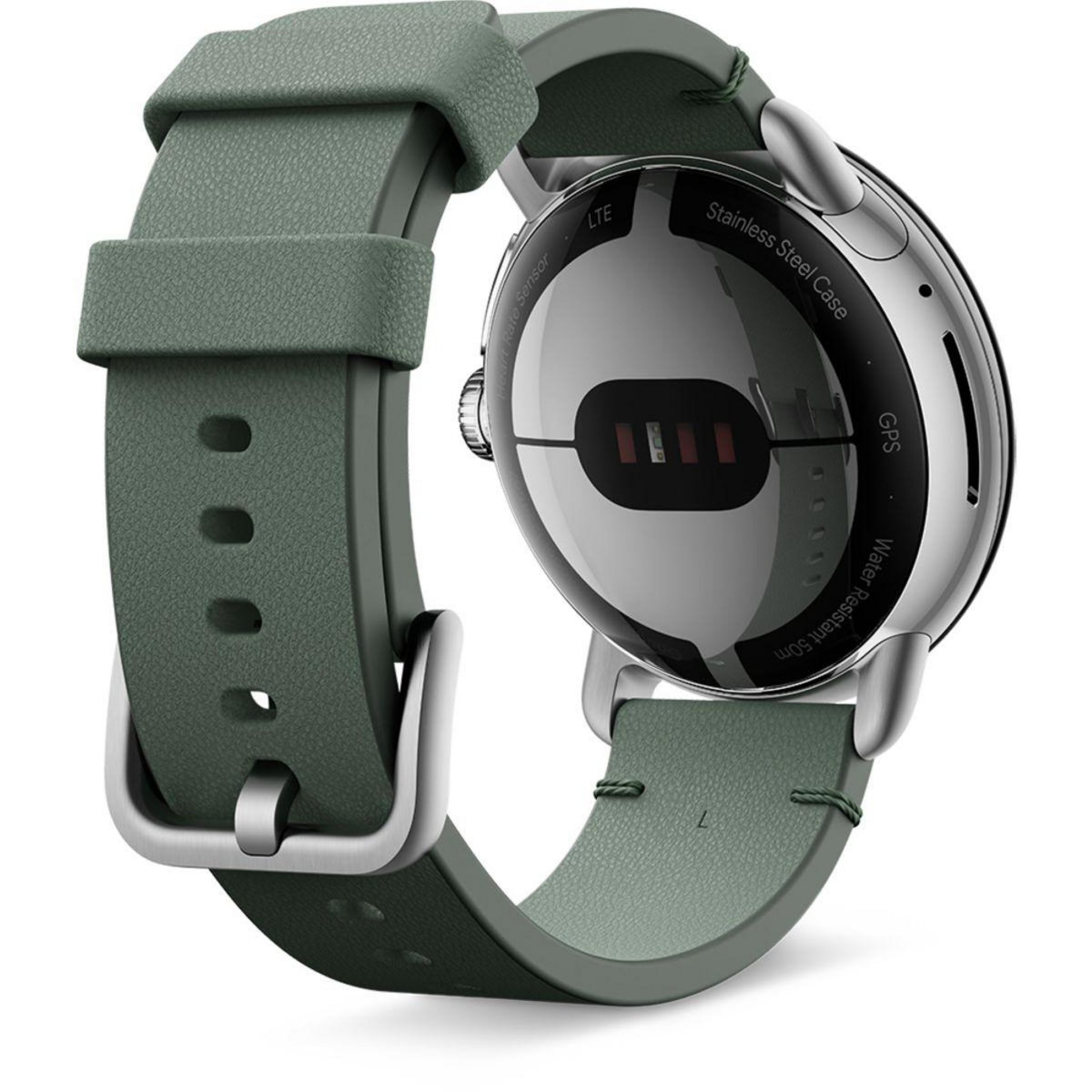 GOOGLE Bracelet Pixel Watch Cuir Small vert