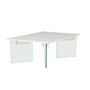 Voir la diapositive 4 : Paris Prix Table Basse en Verre  Ester  120cm Blanc