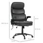 Voir la diapositive 3 : VINSETTO Vinsetto Fauteuil de bureau direction massant 6 points grand confort dossier inclinable hauteur réglable pivotant revêtement synthétique noir