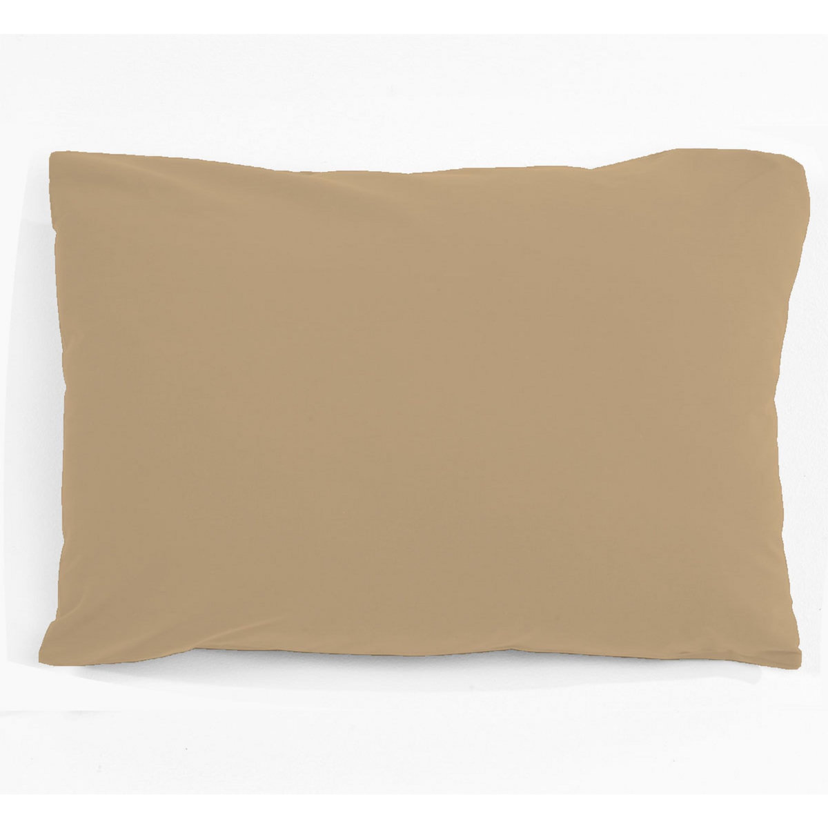 Taie d'oreiller unie en polycoton 51 fils 