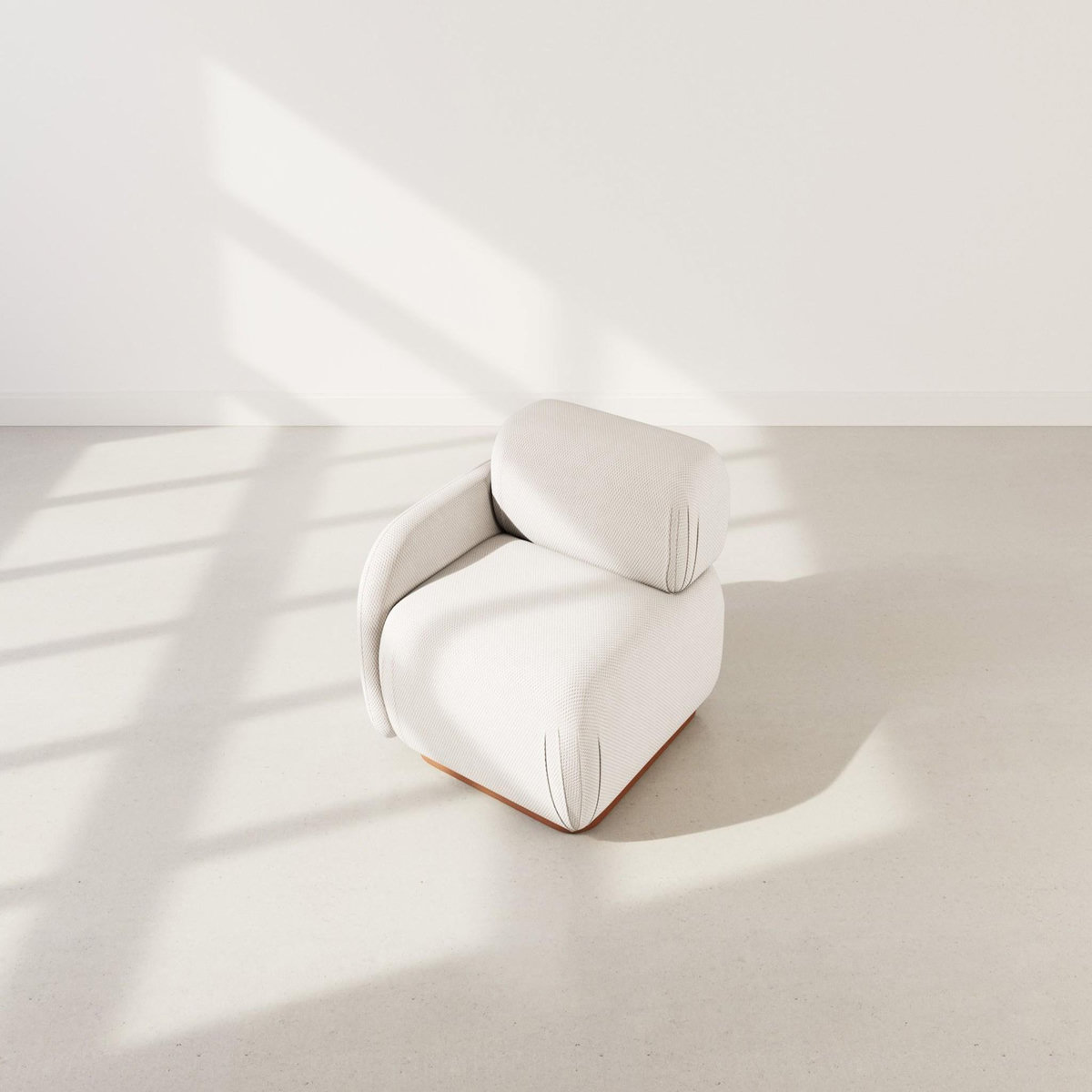 LISA DESIGN Penelope - module d'assise gauche en velours texturé