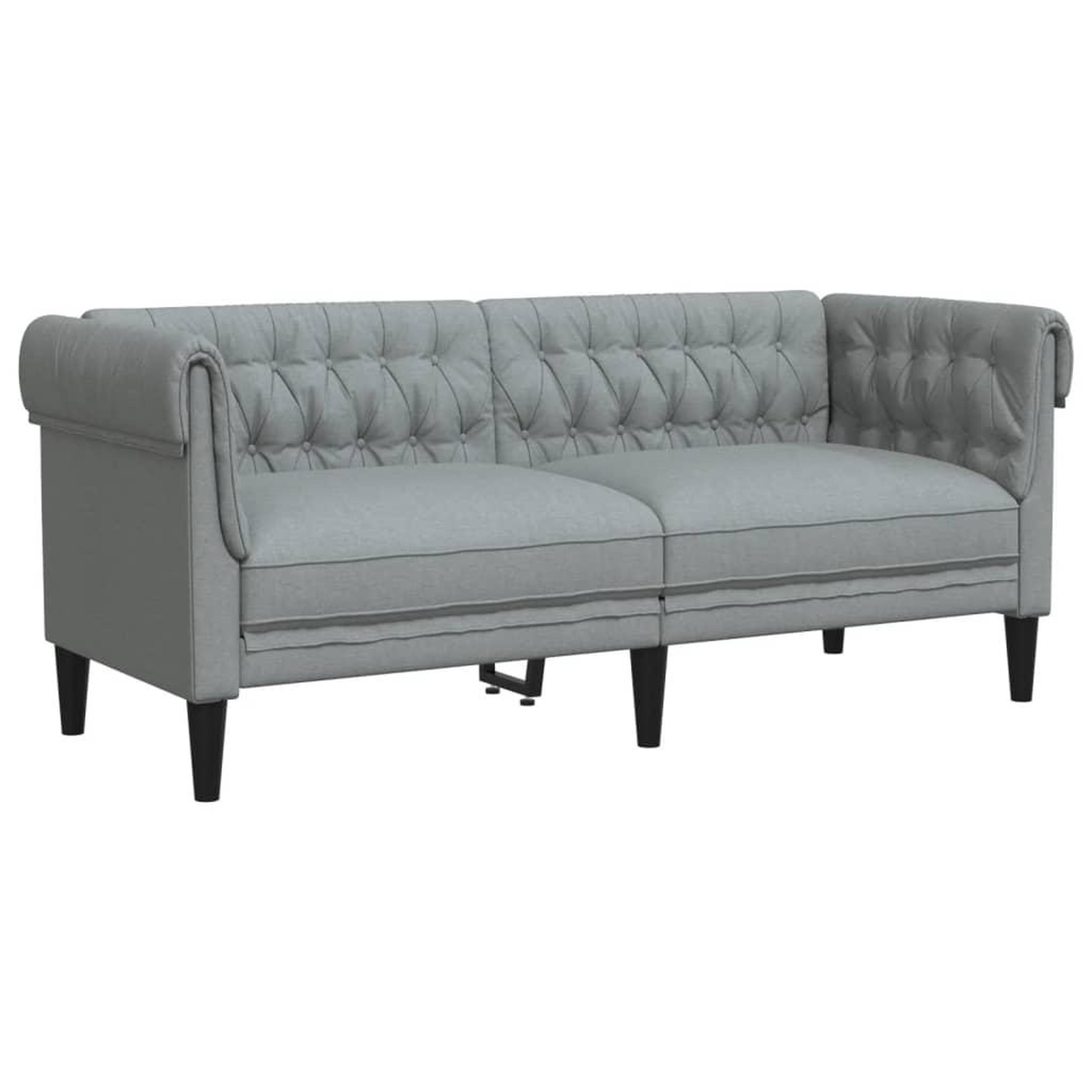 Voir la diapositive 4 : VIDAXL Ensemble de canapes 2 pcs gris clair tissu