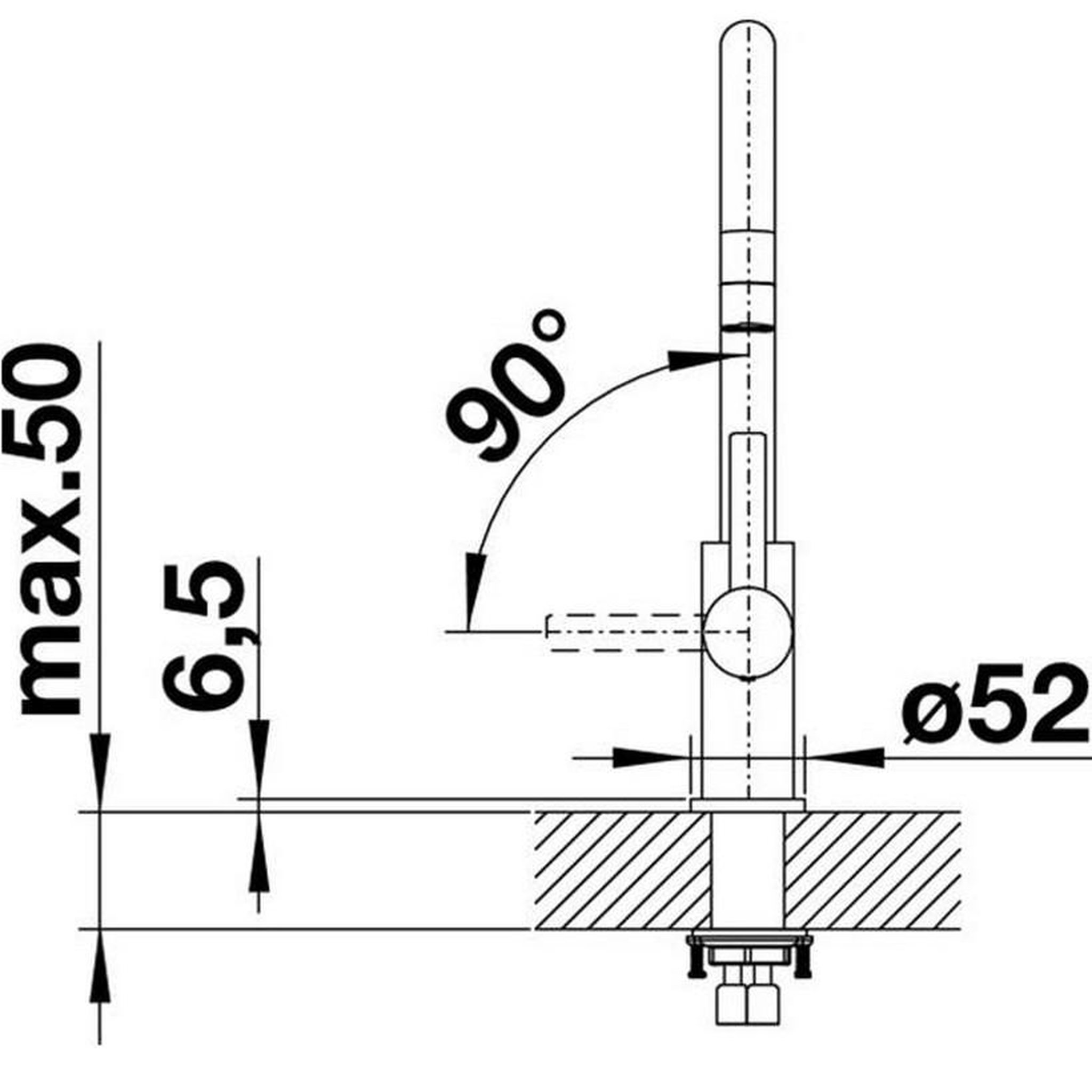 Voir la diapositive 4 : Blanco Mitigeur évier monocommande inox brossé - 523120