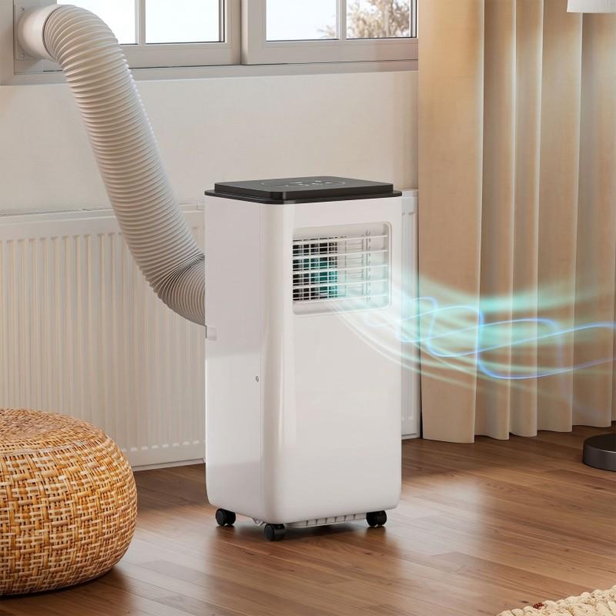 Voir la diapositive 2 : Climatiseur portable - 9000 btu - déshumidificateur