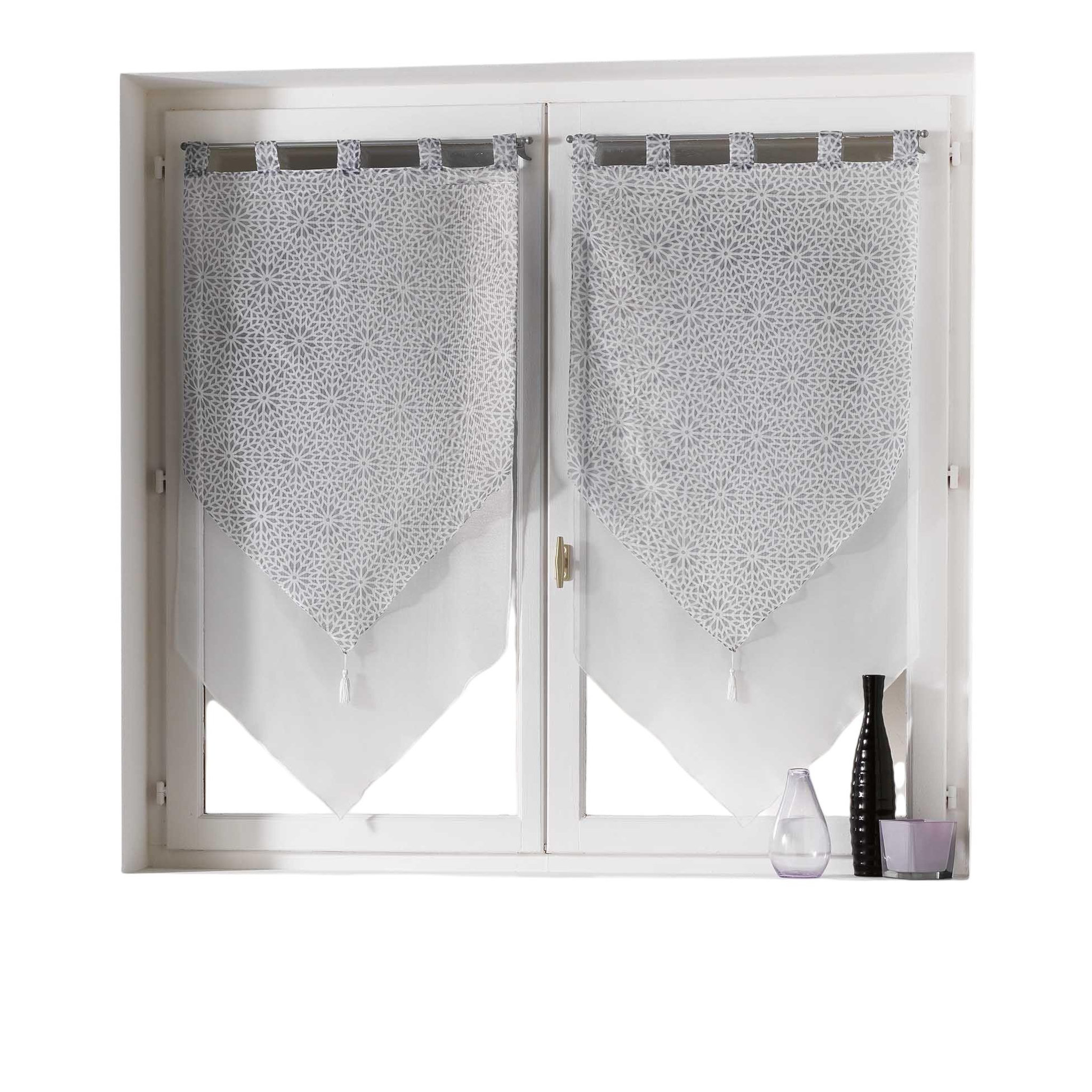 Voir la diapositive 1 : Eden Paire voilage double tunis design et moderne