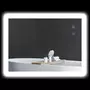 KLEANKIN Miroir mural lumineux LED de salle de bain - 80 x 60 cm - avec 3 couleurs, luminosité réglable interrupteur tactile système antibuée transparent