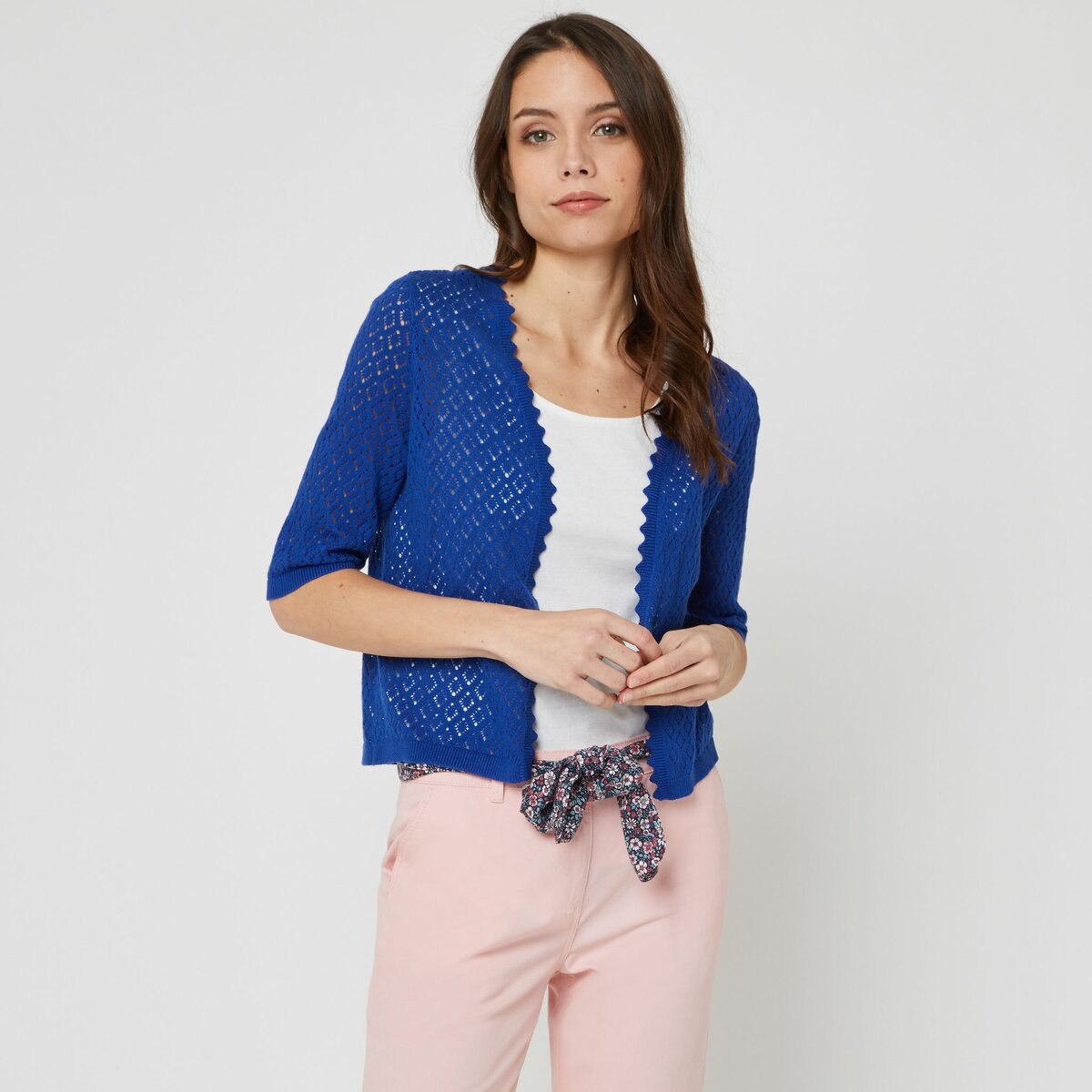 Gilet discount bleu femme