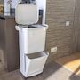 Voir la diapositive 5 : Kitchen move Poubelle tri sélectif avec roulettes 45l - bat-g3150