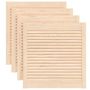 Voir la diapositive 2 : VIDAXL Portes d armoire à persiennes 4 pcs 61,5x59,4 cm pin massif