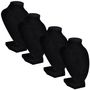 Voir la diapositive 2 : VIDAXL Presentoir buste d'exposition pour colliers en flanelle 4 pcs