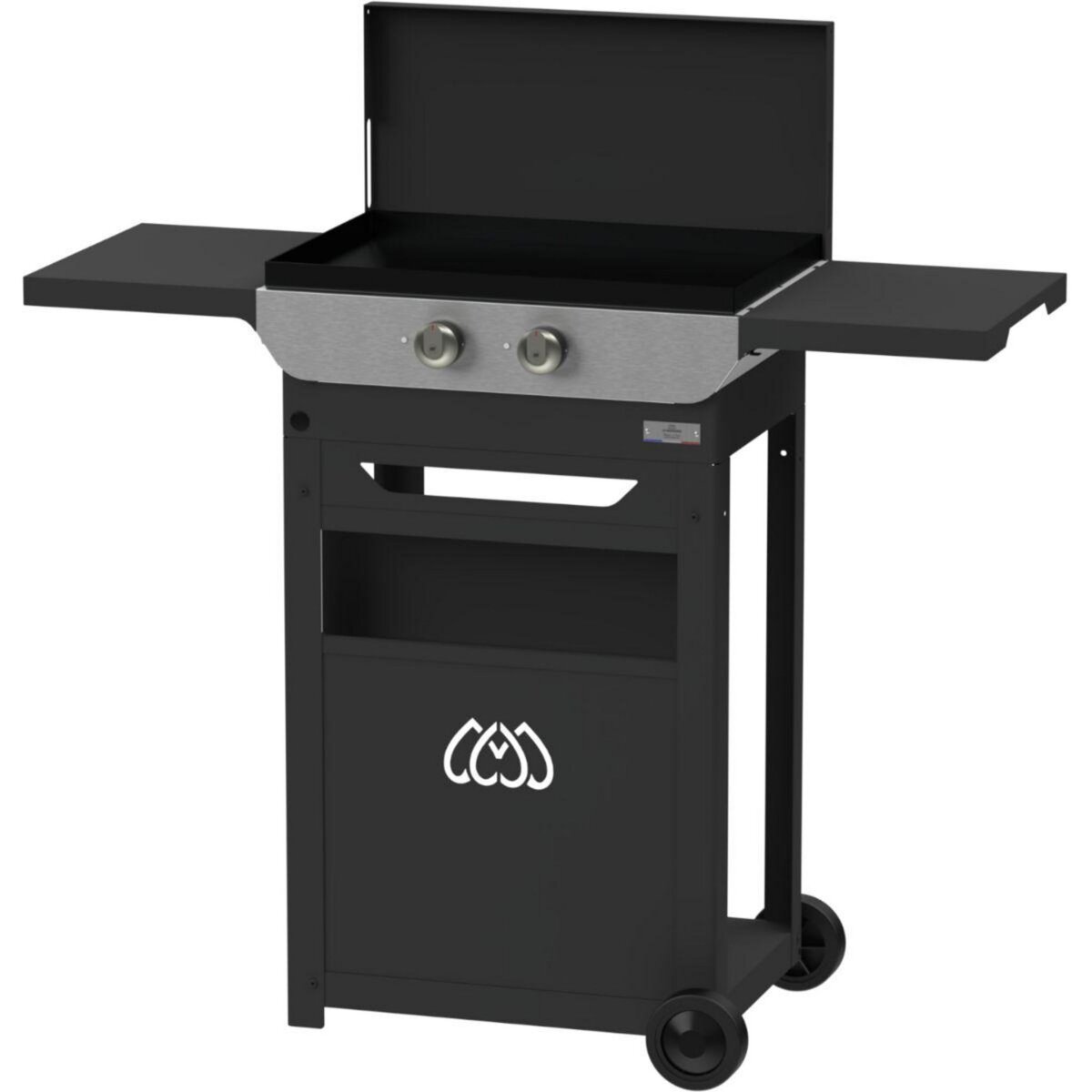 Le marquier Plancha électrique original 260 duo edition 2 brûleurs sur chariot, 60x40 cm