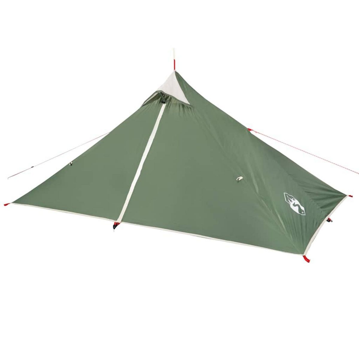 VIDAXL Tente de camping tipi 1 personne vert impermeable