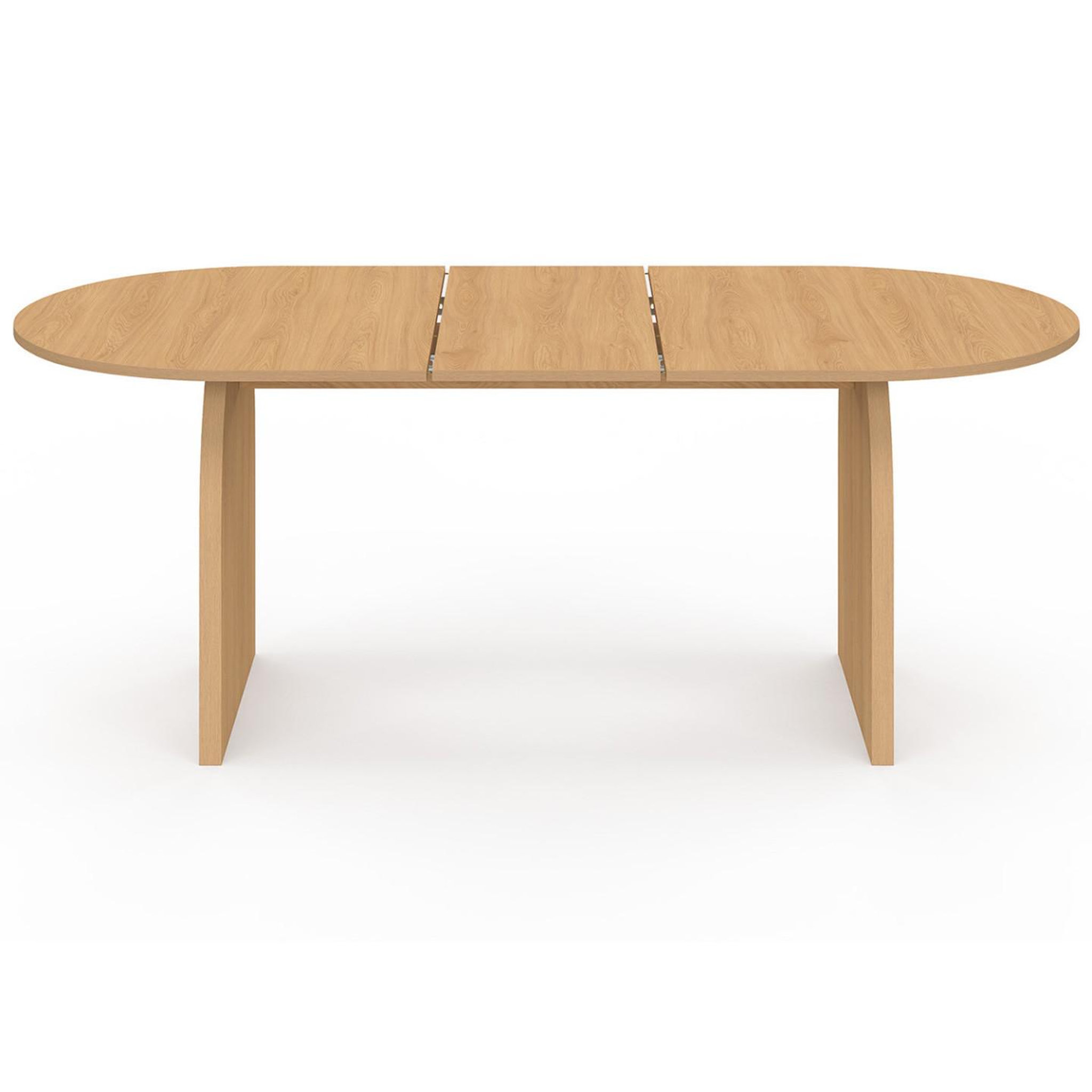 Voir la diapositive 3 : ID MARKET Table à manger extensible japandi ovale edith 6-10 personnes en bois façon hêtre 160 - 200 cm