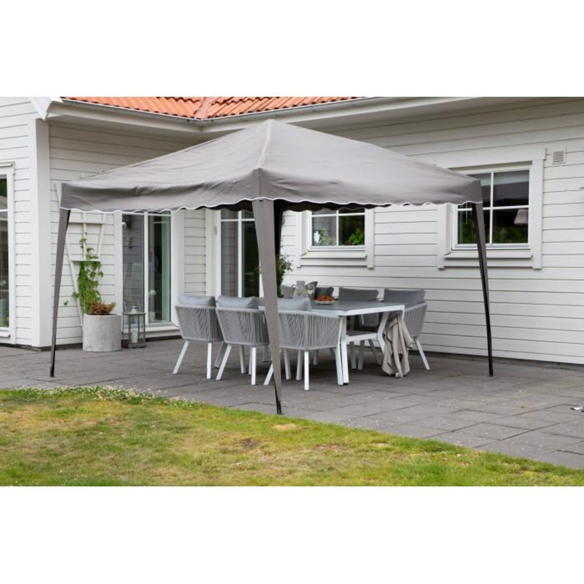 Paris Prix Pavillon en Tissu  Gazebo  295cm Marron