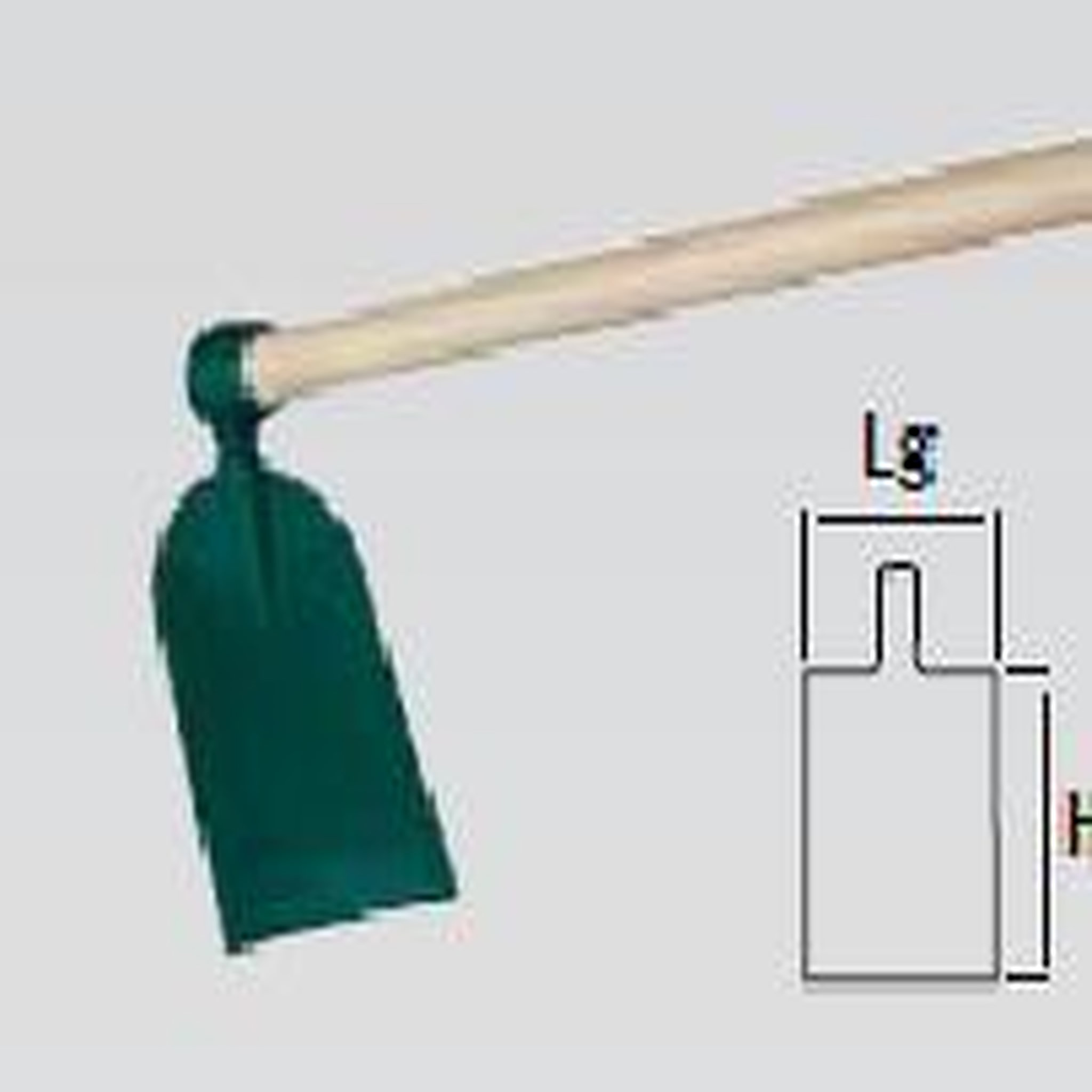 Leborgne Houe Duopro forgée douille ronde - 12 cm - manche bois certifié PEFC 100%