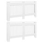 Voir la diapositive 2 : VIDAXL Cache-radiateurs 2 pcs blanc MDF 152 cm