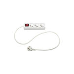 SMART SYSTEM Bloc Multiprise  3 Prises  17cm Blanc
