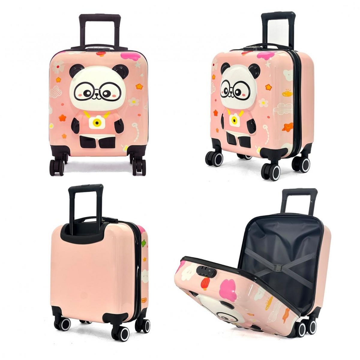 Les Sacs de K'rlot Valise cabine rigide motif 3D 46cm