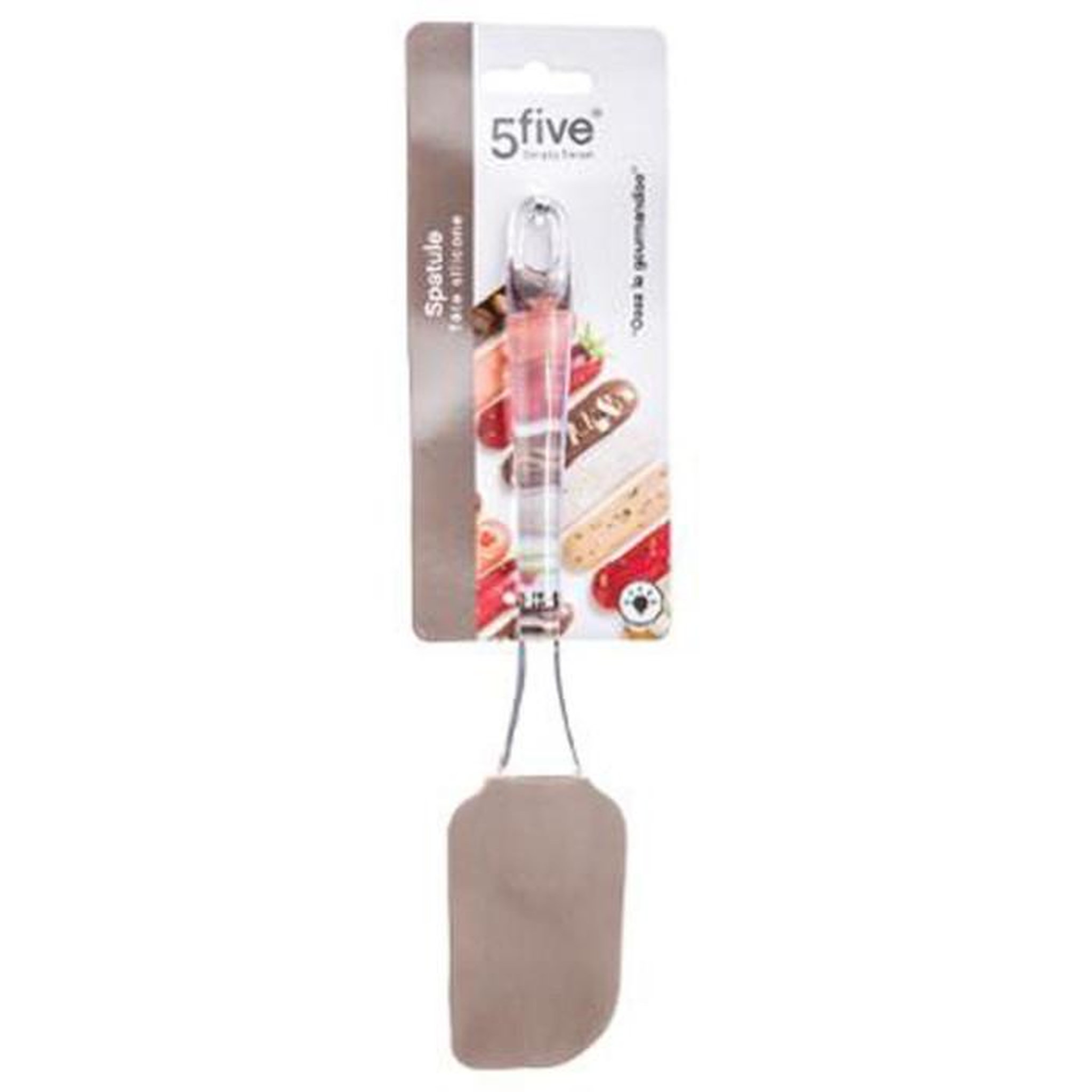 Voir la diapositive 2 : FIVE Spatule de Cuisine en Silicone  Lico  24cm Gris
