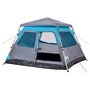 Voir la diapositive 4 : VIDAXL Tente de camping a dome 4 personnes bleu liberation rapide