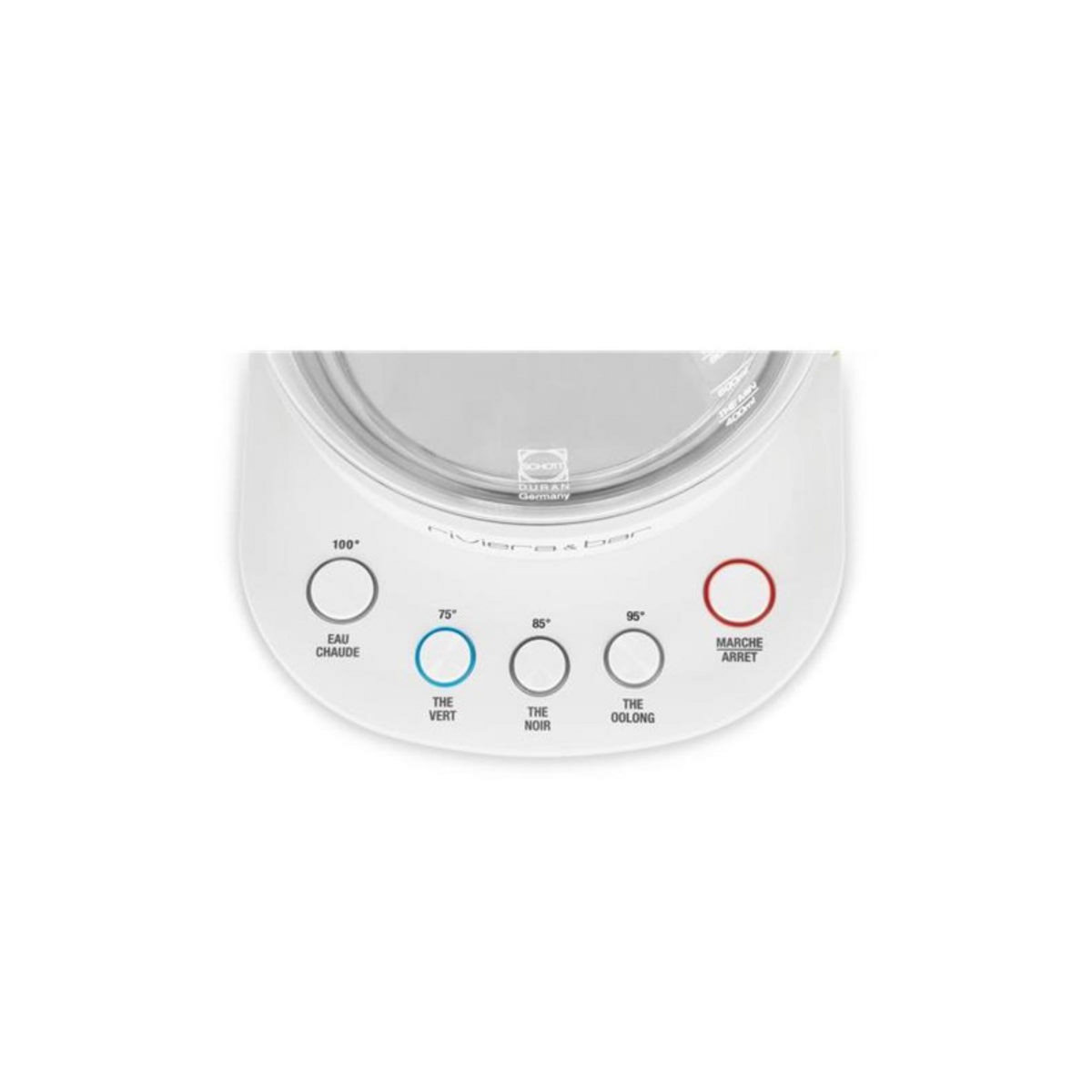 Riviera & Bar Théière 0.8l 800w blanc et vert - BTH244