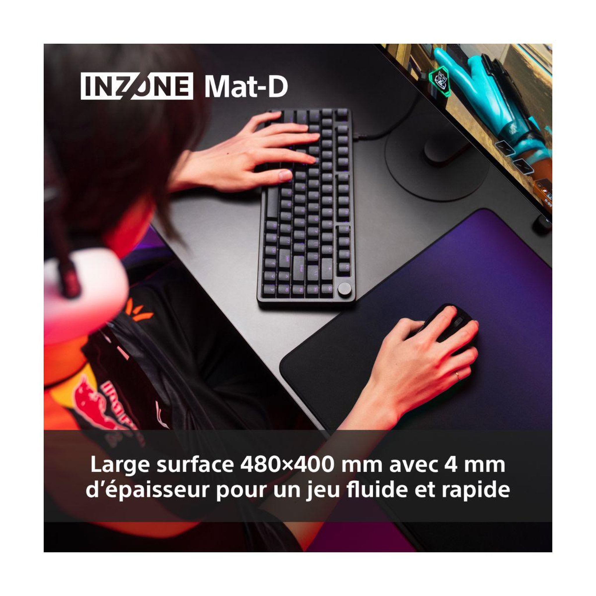 Voir la diapositive 5 : SONY Tapis de souris inzone mat-d