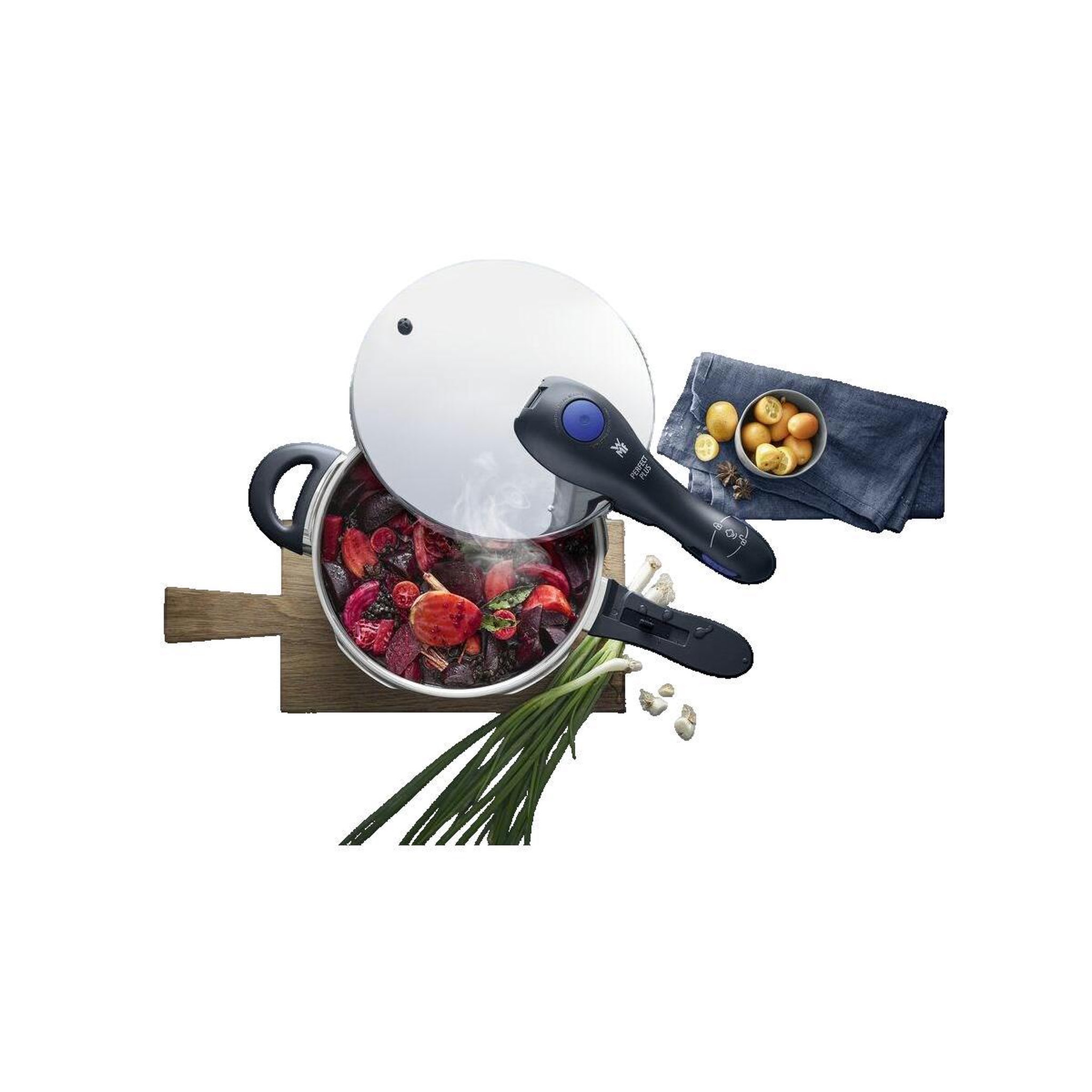 Voir la diapositive 2 : WMF Autocuiseur WMF Perfect Plus 8,5 litres en acier inoxydable