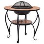 Voir la diapositive 2 : VIDAXL Table de foyer mosaïque Terre cuite 68 cm Ceramique