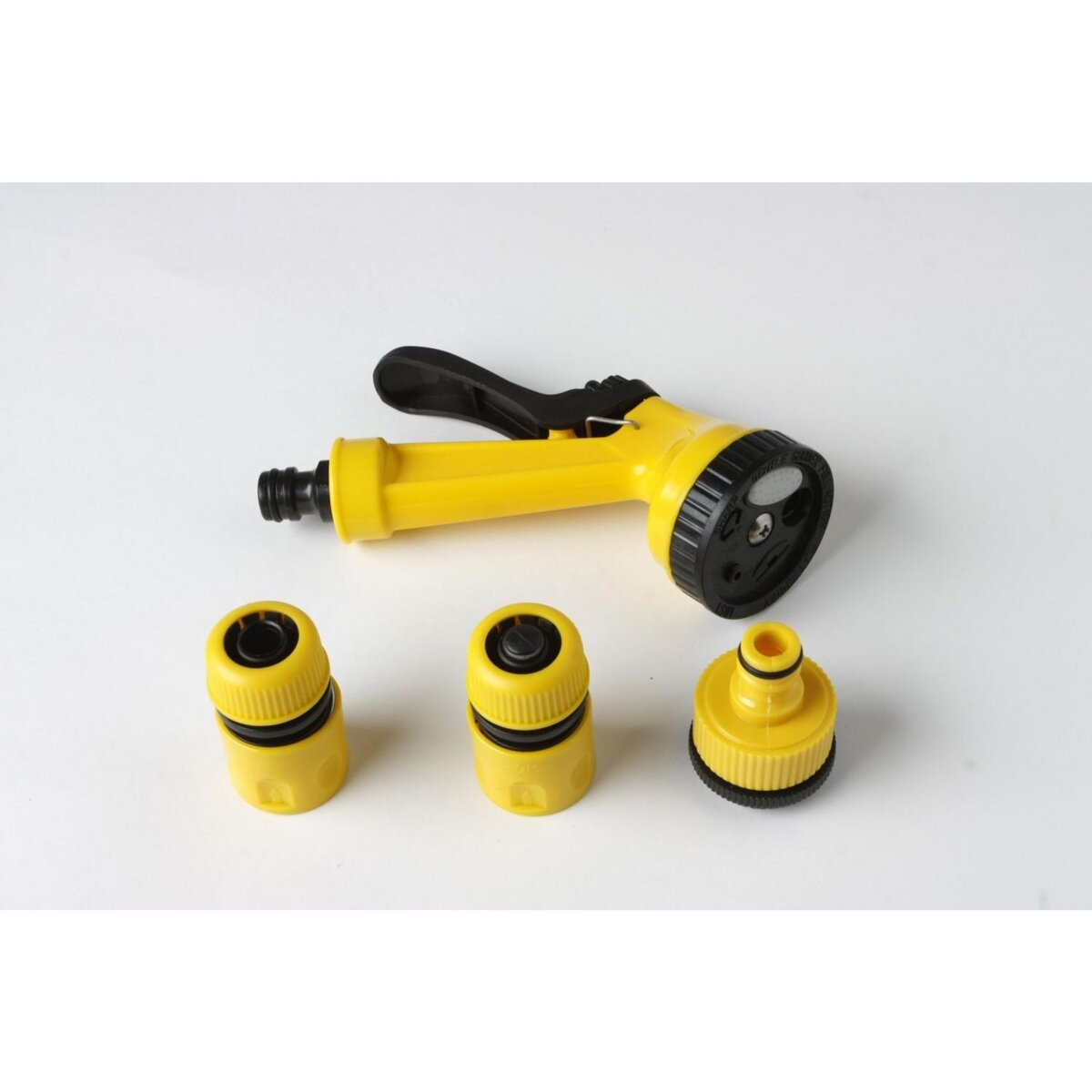 CENTRALE BRICO Set pistolet d'arrosage 5 jets + 3 raccords 12.5-15 mm