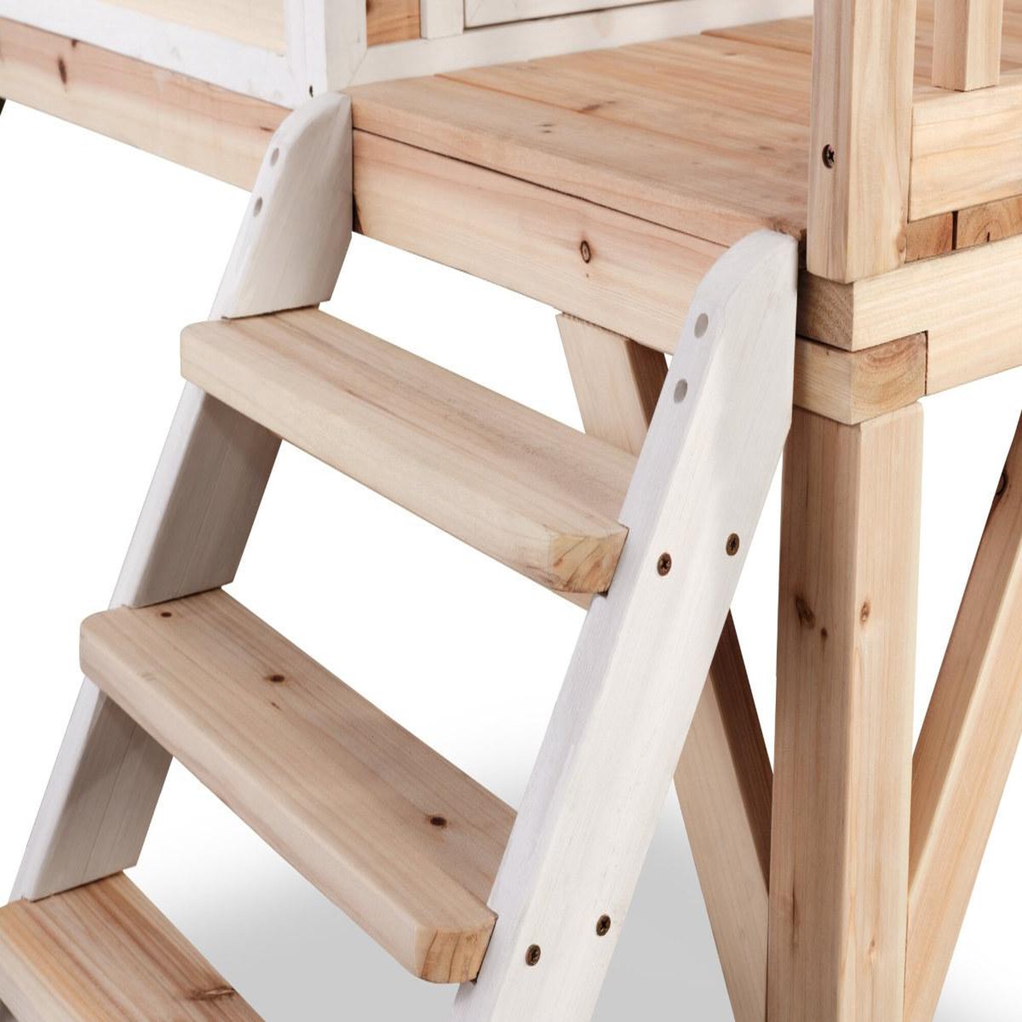 Voir la diapositive 4 : EXIT TOYS Maisonnette en bois pour enfants loft 300 naturel - exit toys