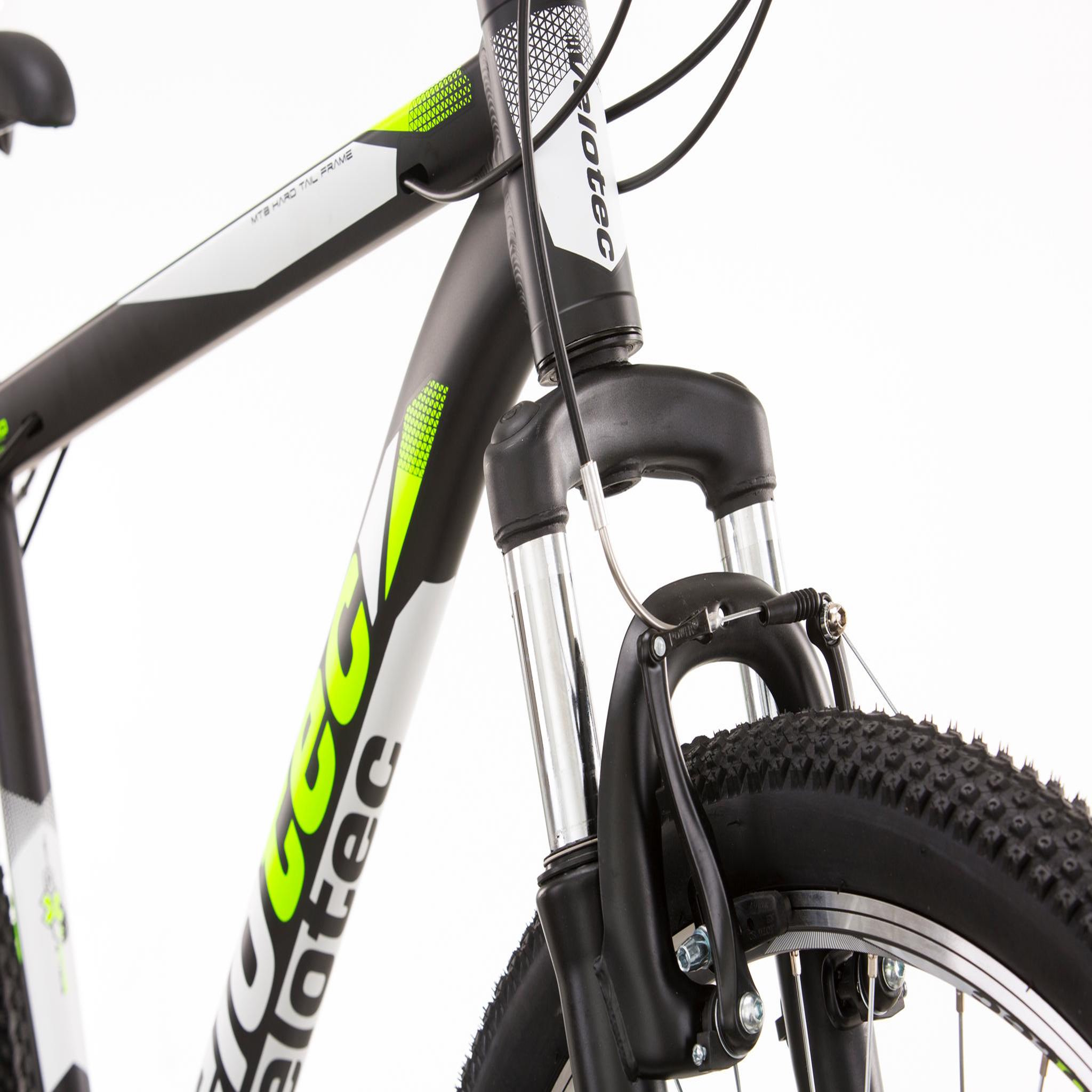Voir la diapositive 3 : VTT 27.5'' Cadre Aluminium - Fourche Télescopique - 21 Vitesses avec équipement Shimano ( Dérailleurs, roue libre et poignées )