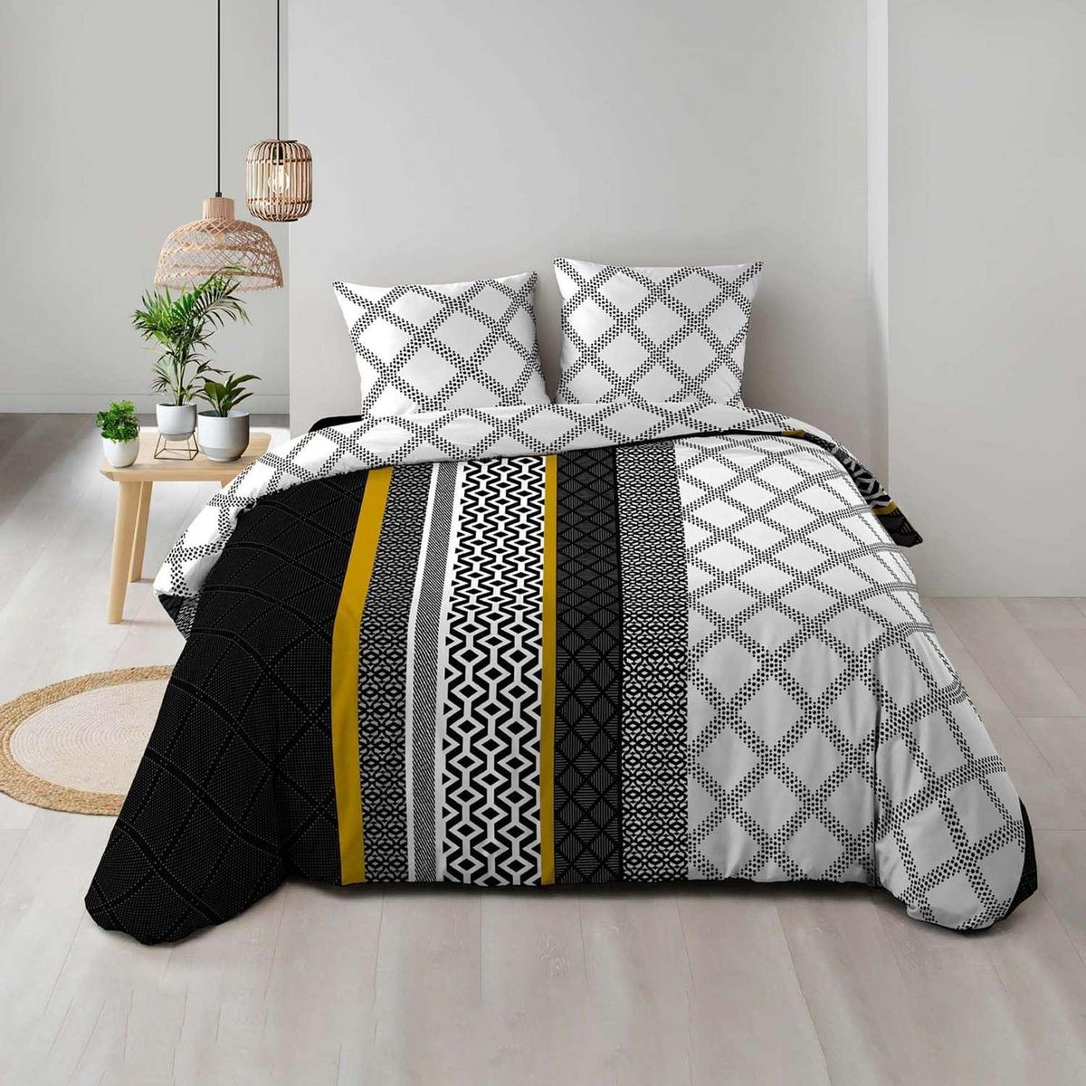 Douceur d'Intérieur Parure de lit LANTANA - 100% coton