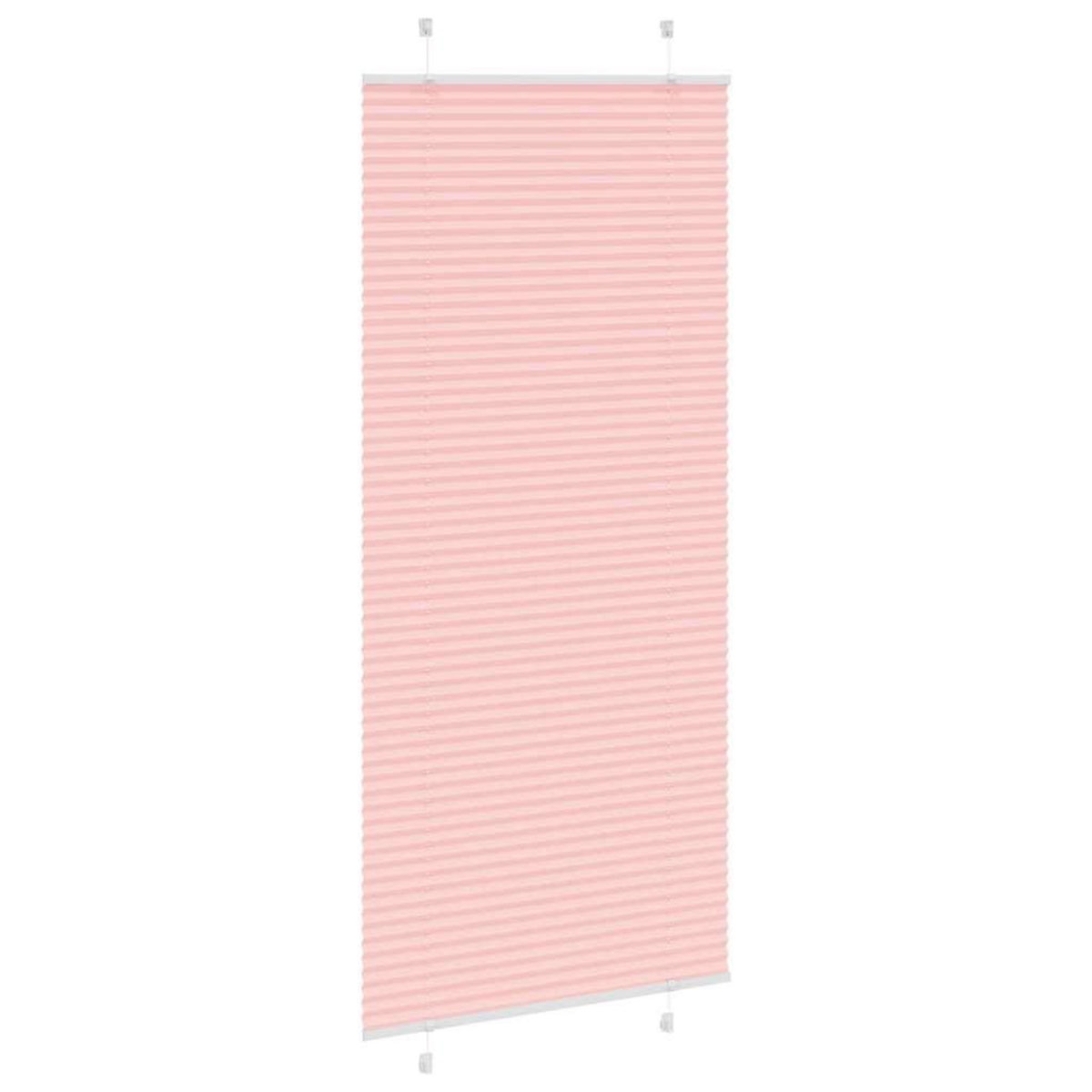VIDAXL Store plisse rose 100x200 cm largeur du tissu 99,4 cm polyester
