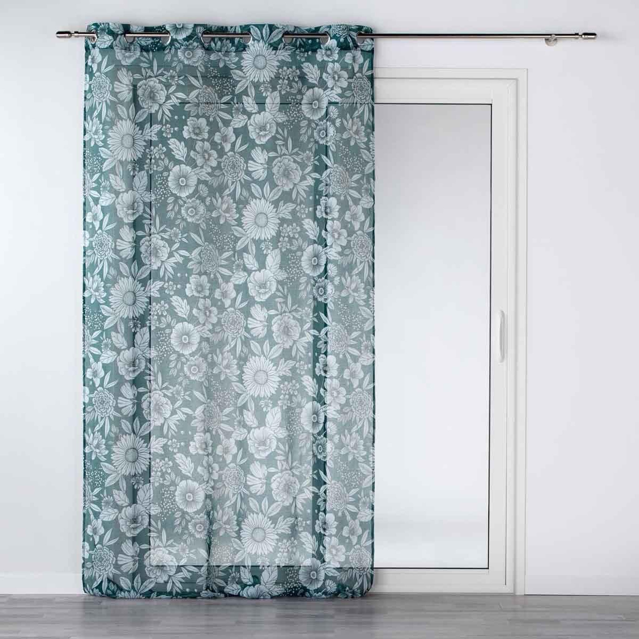 Douceur d'Intérieur Rideau voilage à œillets  milady  140x280cm bleu