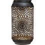 Voir la diapositive 2 : ATMOSPHERA Lanterne en métal ajouré Lexis - H. 23 cm - Noir