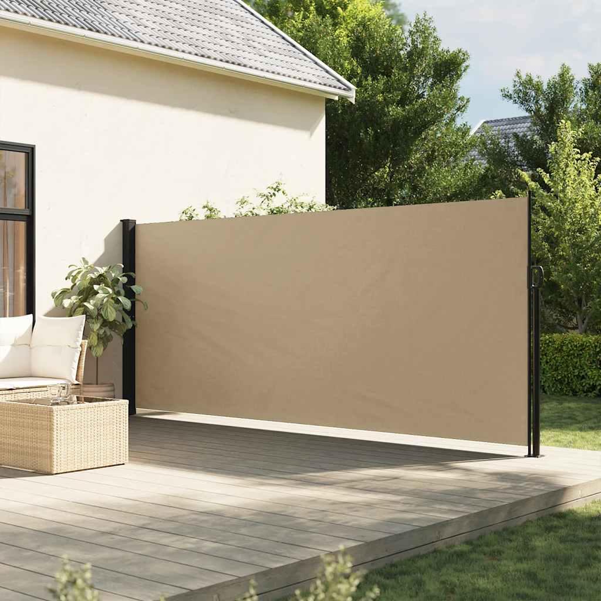 VIDAXL Auvent lateral retractable beige 160x300 cm